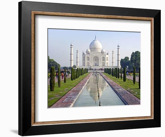 Taj Mahal, UNESCO World Heritage Site, Agra, Uttar Pradesh State, India, Asia-Gavin Hellier-Framed Photographic Print