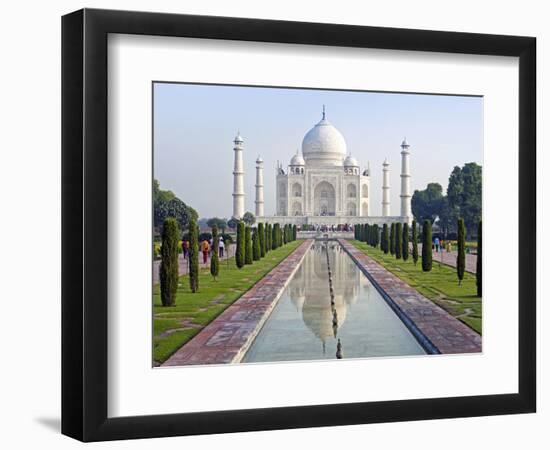 Taj Mahal, UNESCO World Heritage Site, Agra, Uttar Pradesh State, India, Asia-Gavin Hellier-Framed Photographic Print