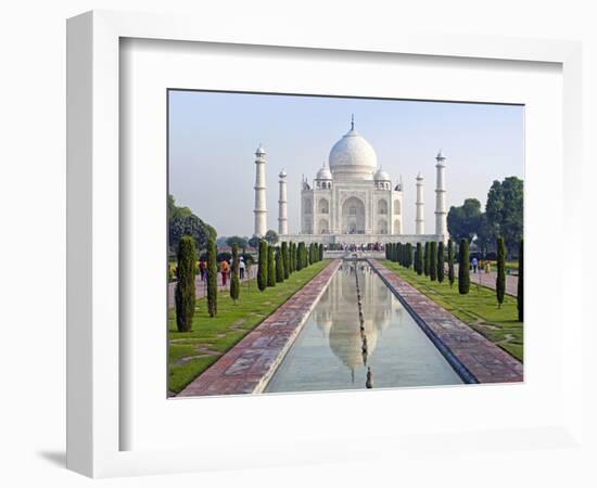 Taj Mahal, UNESCO World Heritage Site, Agra, Uttar Pradesh State, India, Asia-Gavin Hellier-Framed Photographic Print