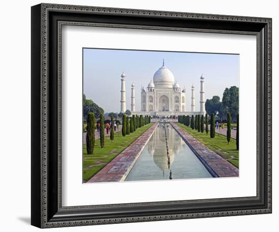 Taj Mahal, UNESCO World Heritage Site, Agra, Uttar Pradesh State, India, Asia-Gavin Hellier-Framed Photographic Print