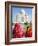 Taj Mahal, UNESCO World Heritage Site, Women in Colourful Saris, Agra, Uttar Pradesh State, India, -Gavin Hellier-Framed Photographic Print