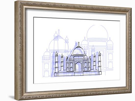 Taj Mahal-Cristian Mielu-Framed Art Print