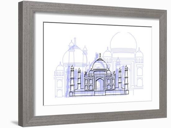 Taj Mahal-Cristian Mielu-Framed Art Print