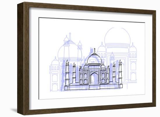 Taj Mahal-Cristian Mielu-Framed Art Print