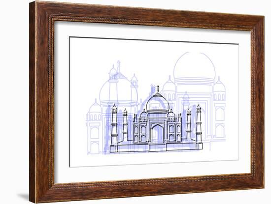 Taj Mahal-Cristian Mielu-Framed Art Print