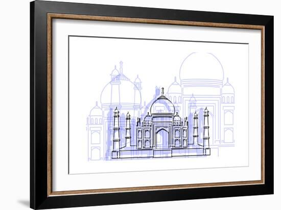 Taj Mahal-Cristian Mielu-Framed Art Print