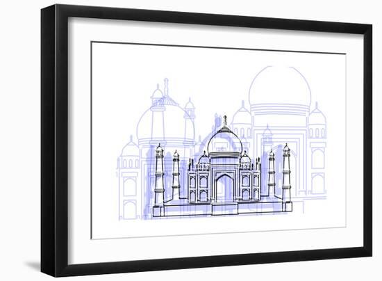 Taj Mahal-Cristian Mielu-Framed Art Print