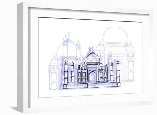 Taj Mahal-Cristian Mielu-Framed Art Print