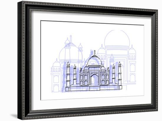 Taj Mahal-Cristian Mielu-Framed Art Print