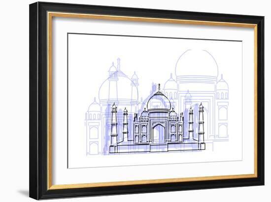 Taj Mahal-Cristian Mielu-Framed Art Print