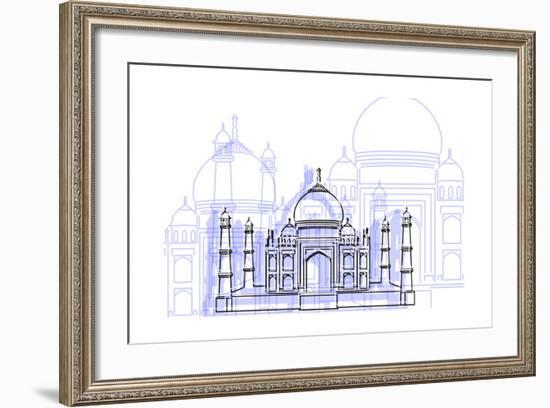 Taj Mahal-Cristian Mielu-Framed Art Print