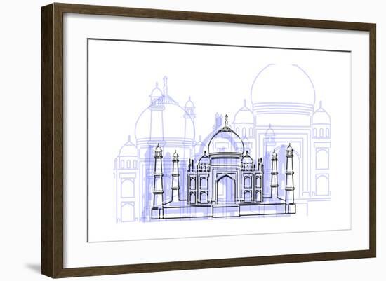 Taj Mahal-Cristian Mielu-Framed Art Print