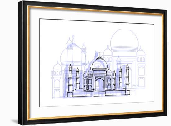 Taj Mahal-Cristian Mielu-Framed Art Print