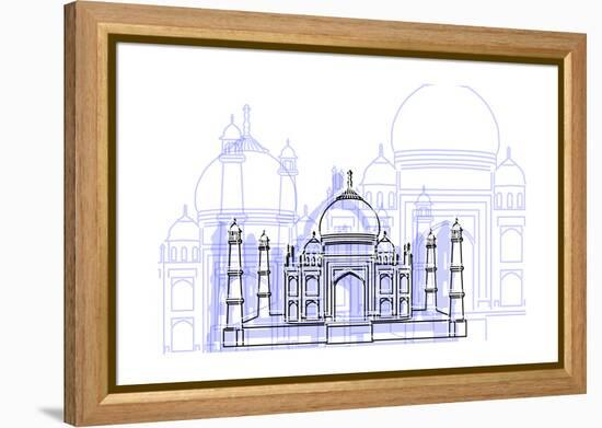 Taj Mahal-Cristian Mielu-Framed Stretched Canvas