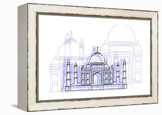 Taj Mahal-Cristian Mielu-Framed Stretched Canvas