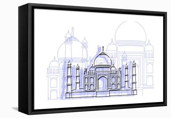 Taj Mahal-Cristian Mielu-Framed Stretched Canvas