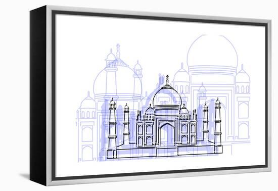 Taj Mahal-Cristian Mielu-Framed Stretched Canvas