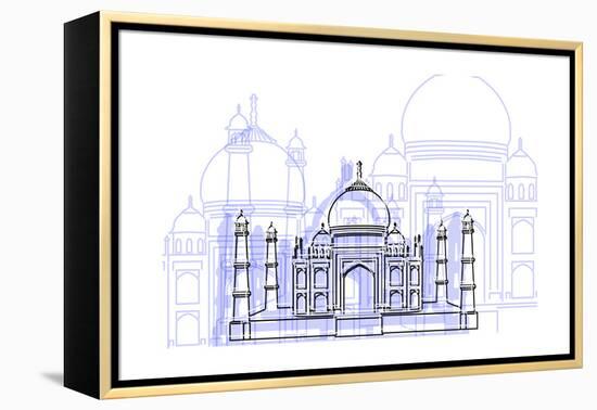 Taj Mahal-Cristian Mielu-Framed Stretched Canvas