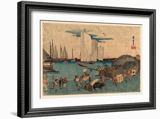 Takanawa Okido No Zu-Utagawa Hiroshige-Framed Giclee Print