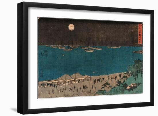 Takanawa Tsuki No Kei-Utagawa Hiroshige-Framed Giclee Print