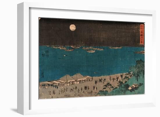 Takanawa Tsuki No Kei-Utagawa Hiroshige-Framed Giclee Print