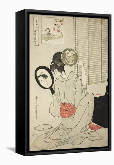 Takashima Ohisa, C.1795-Kitagawa Utamaro-Framed Premier Image Canvas