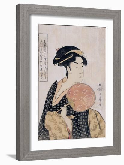 Takashima Ohisa (Ohisa of the Takashima Tea-Sho), C. 1793-Kitagawa Utamaro-Framed Giclee Print