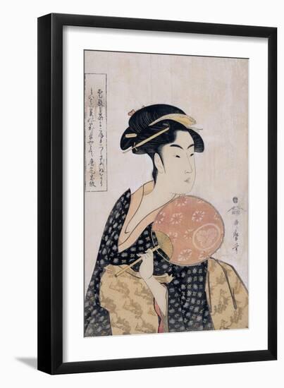 Takashima Ohisa (Ohisa of the Takashima Tea-Sho), C. 1793-Kitagawa Utamaro-Framed Giclee Print