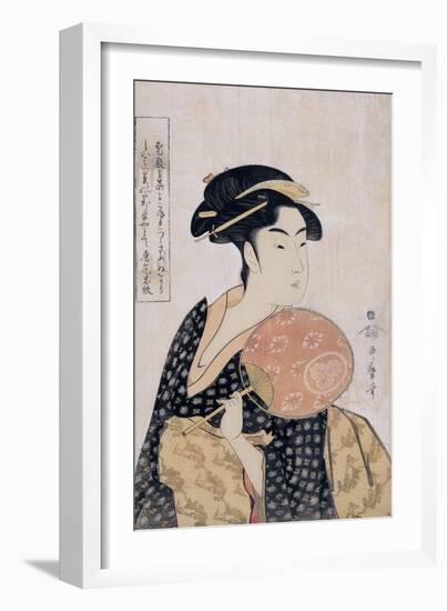 Takashima Ohisa (Ohisa of the Takashima Tea-Sho), C. 1793-Kitagawa Utamaro-Framed Giclee Print