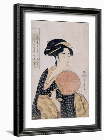 Takashima Ohisa (Ohisa of the Takashima Tea-Sho), C. 1793-Kitagawa Utamaro-Framed Giclee Print