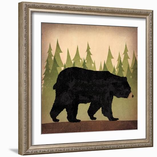 Take a Hike Bear no Words-Ryan Fowler-Framed Art Print