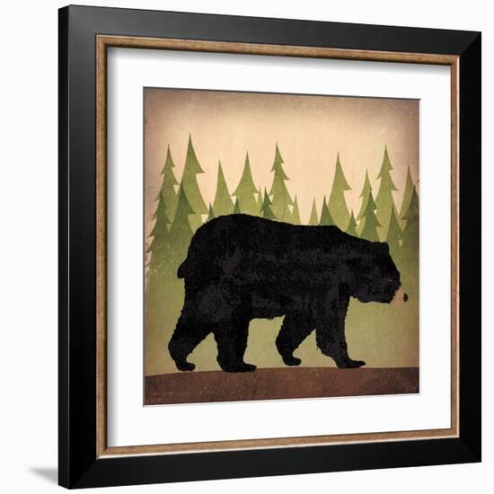 Take a Hike Bear no Words-Ryan Fowler-Framed Art Print