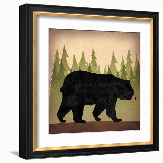 Take a Hike Bear no Words-Ryan Fowler-Framed Art Print