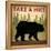 Take a Hike Black Bear-Ryan Fowler-Framed Stretched Canvas