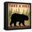 Take a Hike Black Bear-Ryan Fowler-Framed Stretched Canvas