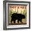 Take a Hike Black Bear-Ryan Fowler-Framed Art Print