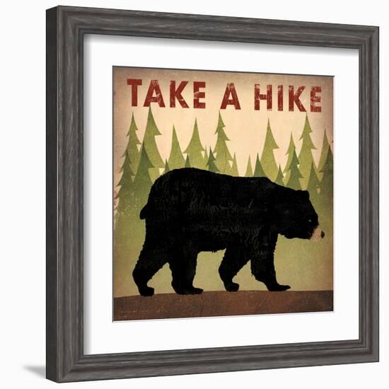 Take a Hike Black Bear-Ryan Fowler-Framed Art Print