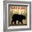 Take a Hike Black Bear-Ryan Fowler-Framed Art Print