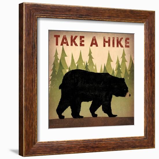 Take a Hike Black Bear-Ryan Fowler-Framed Art Print