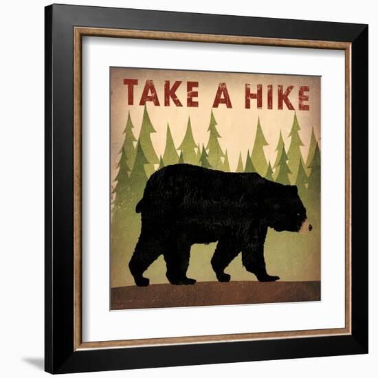 Take a Hike Black Bear-Ryan Fowler-Framed Art Print