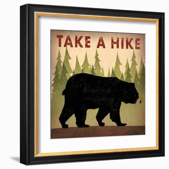 Take a Hike Black Bear-Ryan Fowler-Framed Art Print