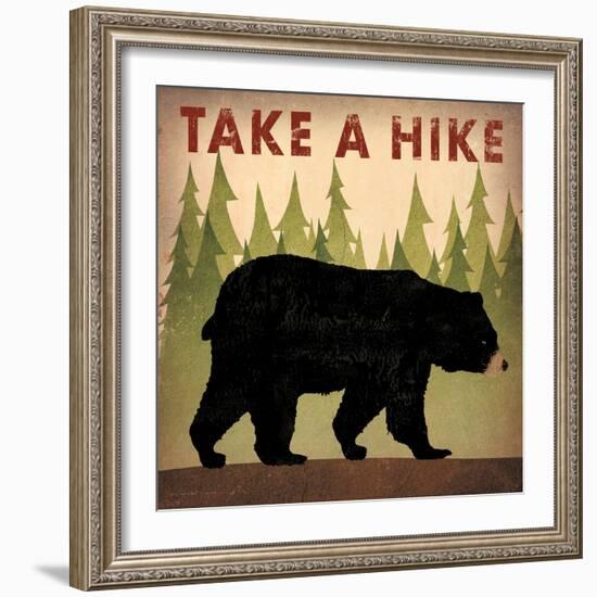 Take a Hike Black Bear-Ryan Fowler-Framed Art Print