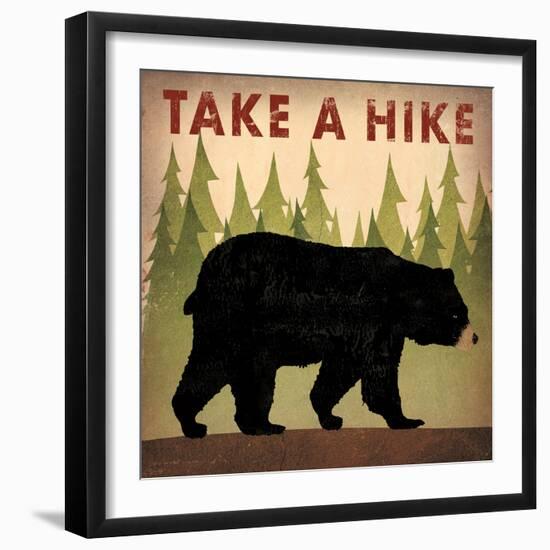 Take a Hike Black Bear-Ryan Fowler-Framed Art Print