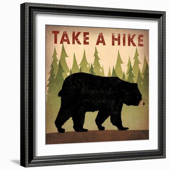 Take a Hike Black Bear-Ryan Fowler-Framed Art Print