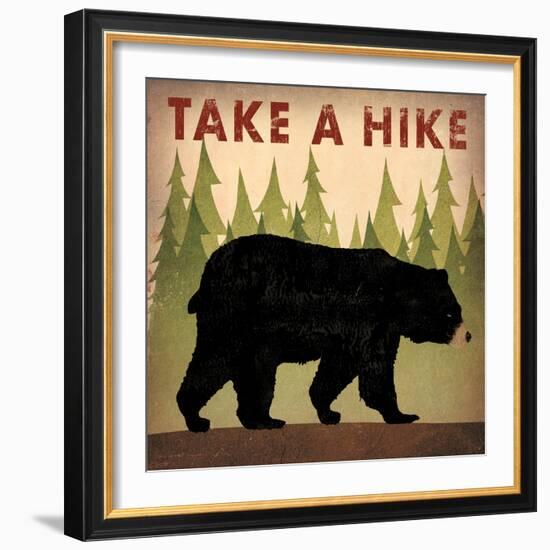 Take a Hike Black Bear-Ryan Fowler-Framed Art Print