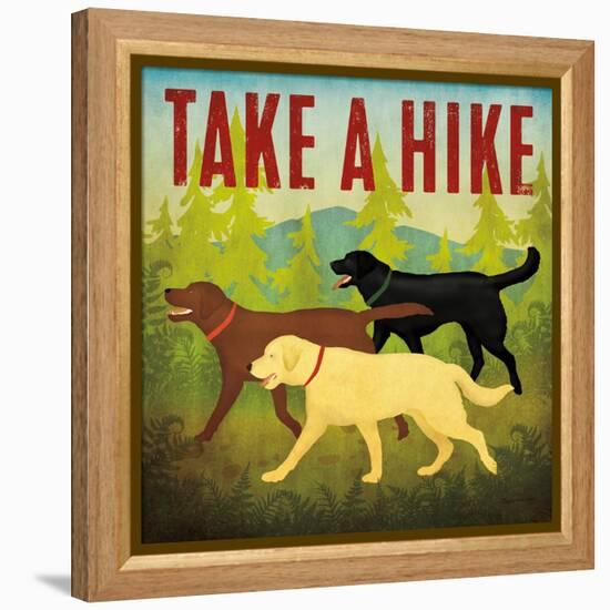 Take a Hike Lab II-Ryan Fowler-Framed Stretched Canvas