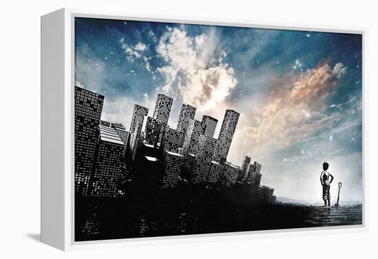 Take a Look Around-Alex Cherry-Framed Stretched Canvas
