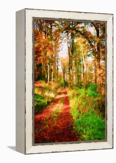 Take a Path in Autumn-Philippe Sainte-Laudy-Framed Premier Image Canvas