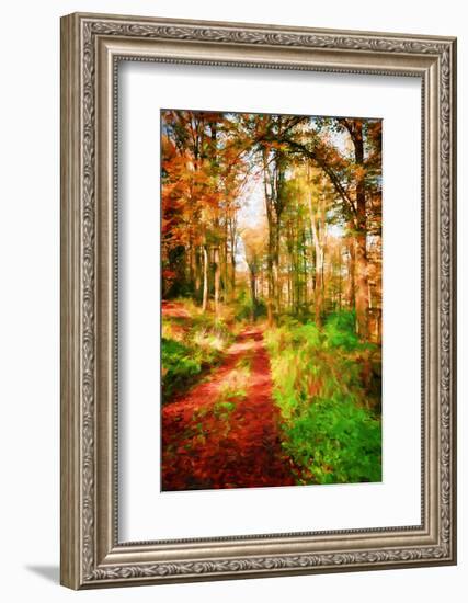 Take a Path in Autumn-Philippe Sainte-Laudy-Framed Photographic Print