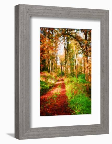Take a Path in Autumn-Philippe Sainte-Laudy-Framed Photographic Print